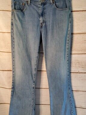 Levi's 515 Vintage Light Blue Flare Jeans - Women's Wide Leg